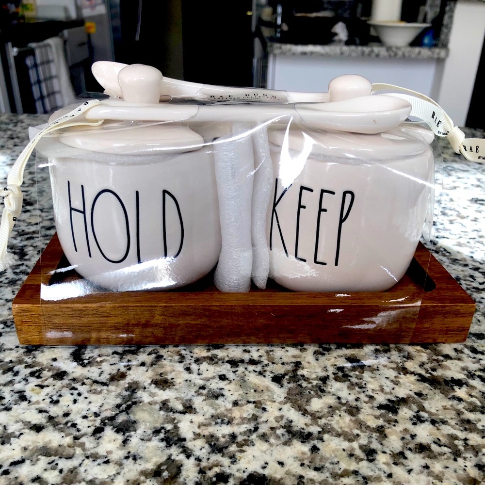Rae Dunn HOLD/KEEP Jars